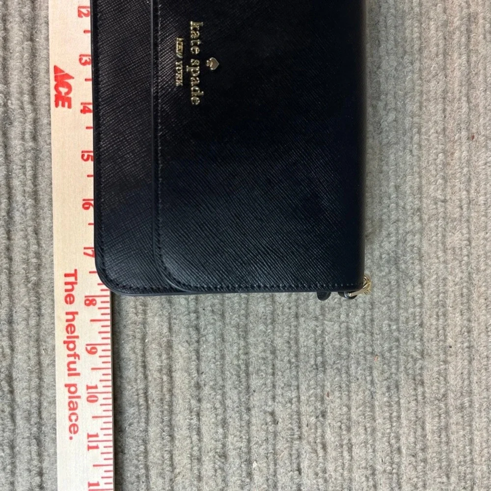 NWT Kate Spade Madison Mini Flap Crossbody Bag Black Saffiano Leather KC586 New